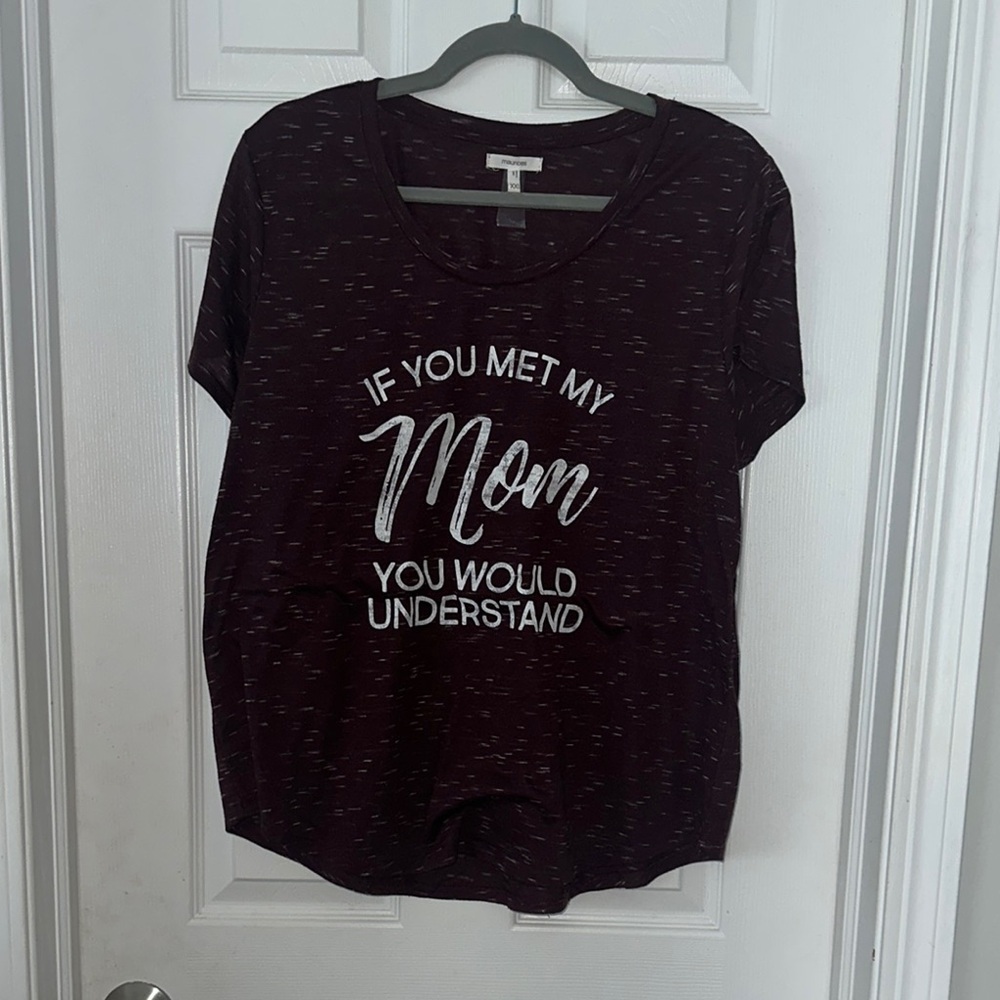 Graphic Tee with White Text